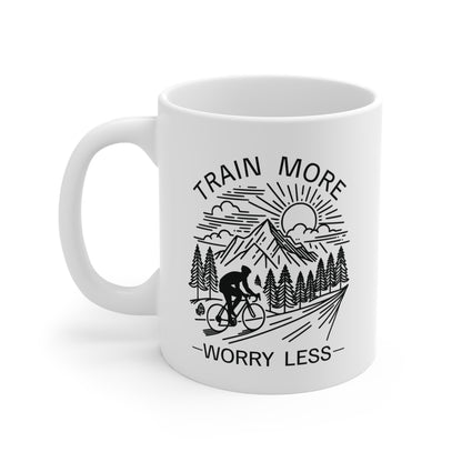 Worry Less Biking Mug