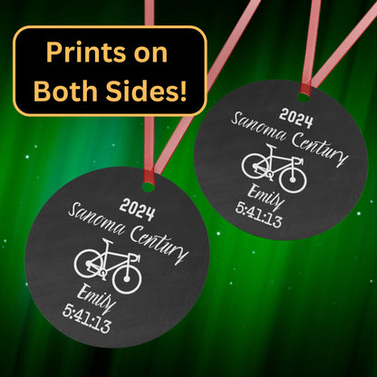 Metal Cycling Ornament - Black Look