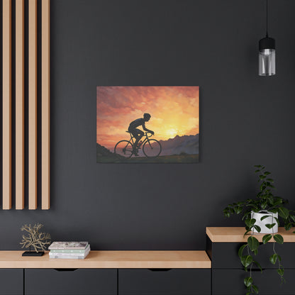 Sunset Male Cyclist