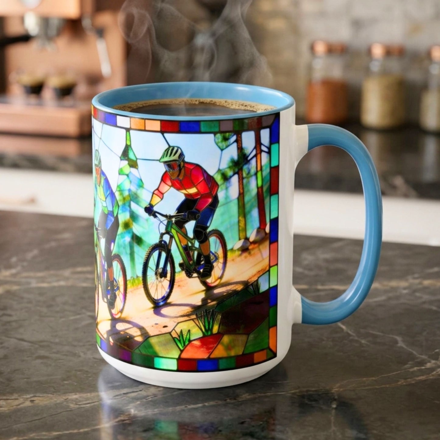 Stained Glass MTB Mug (11, 15oz)