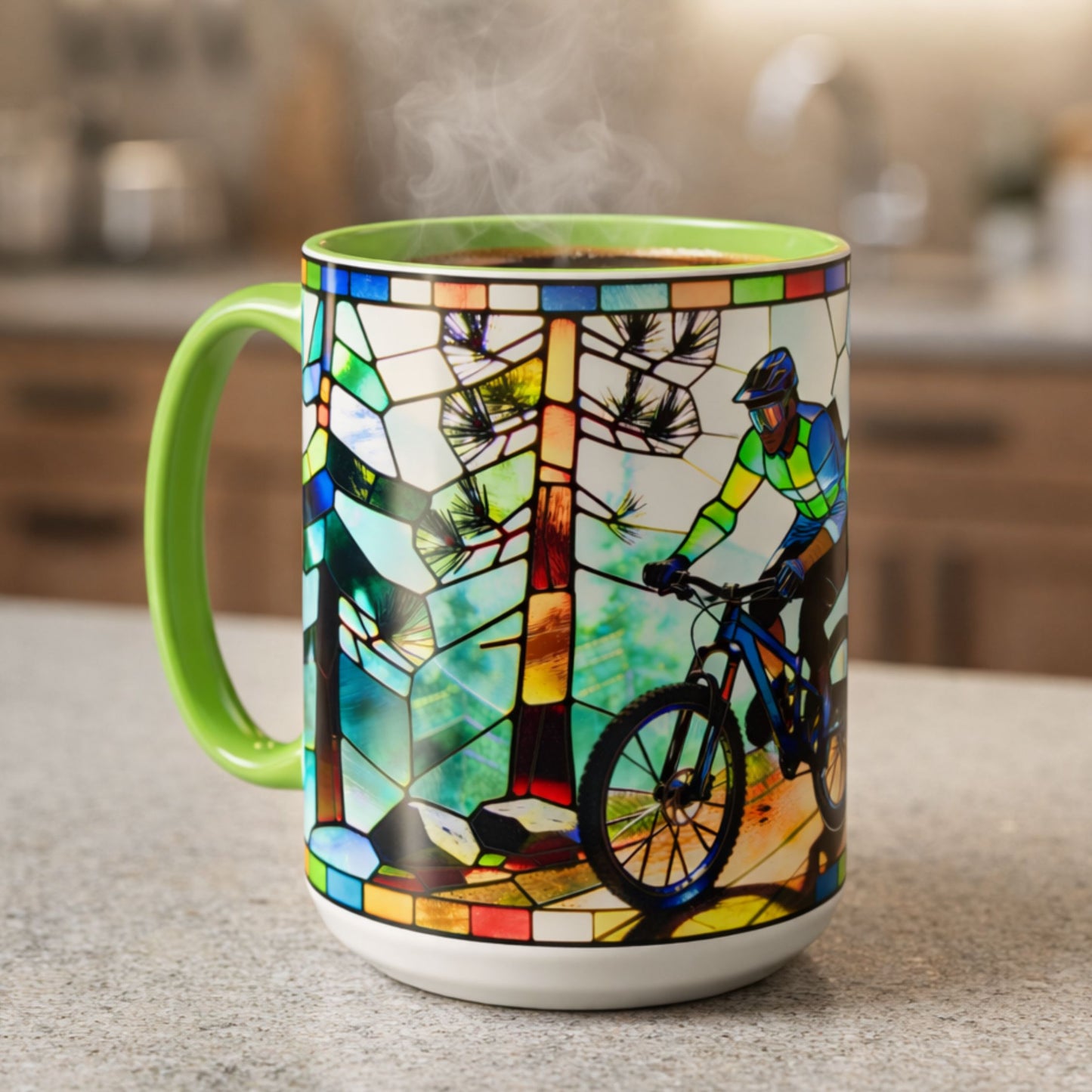 Stained Glass MTB Mug (11, 15oz)