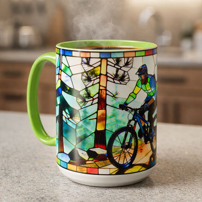 Stained Glass MTB Mug (11, 15oz)