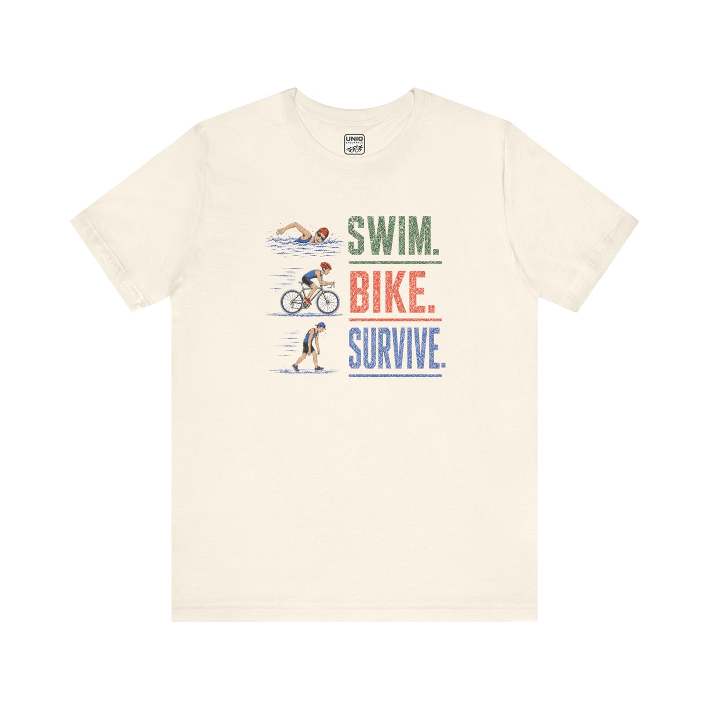 Swim Bike Survive Texture Tee