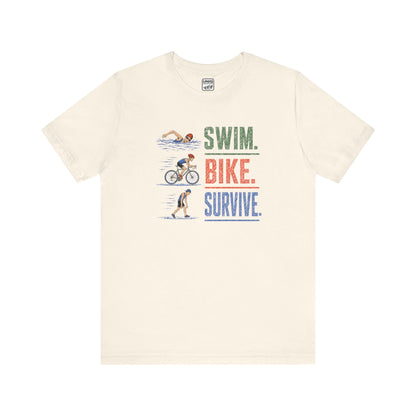 Swim Bike Survive Texture Tee