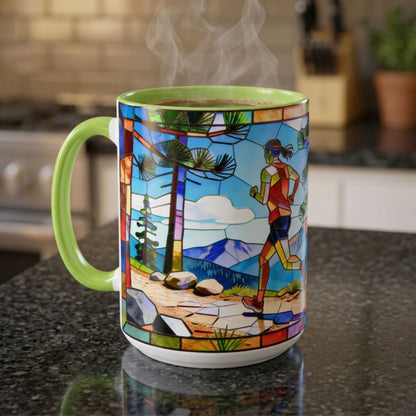 Stained Glass Trail Runners Mug