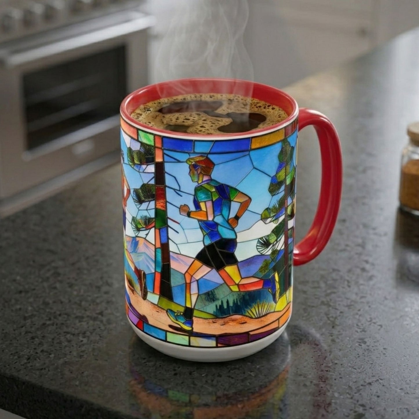 Stained Glass Trail Runners Mug