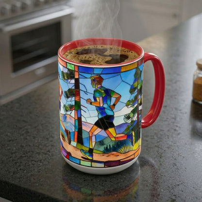Stained Glass Trail Runners Mug