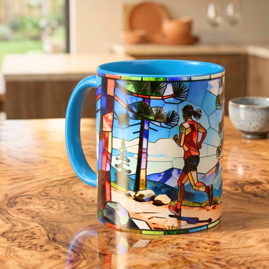 Stained Glass Trail Runners Mug