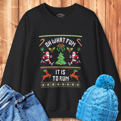 Fun To Run Christmas Sweatshirt