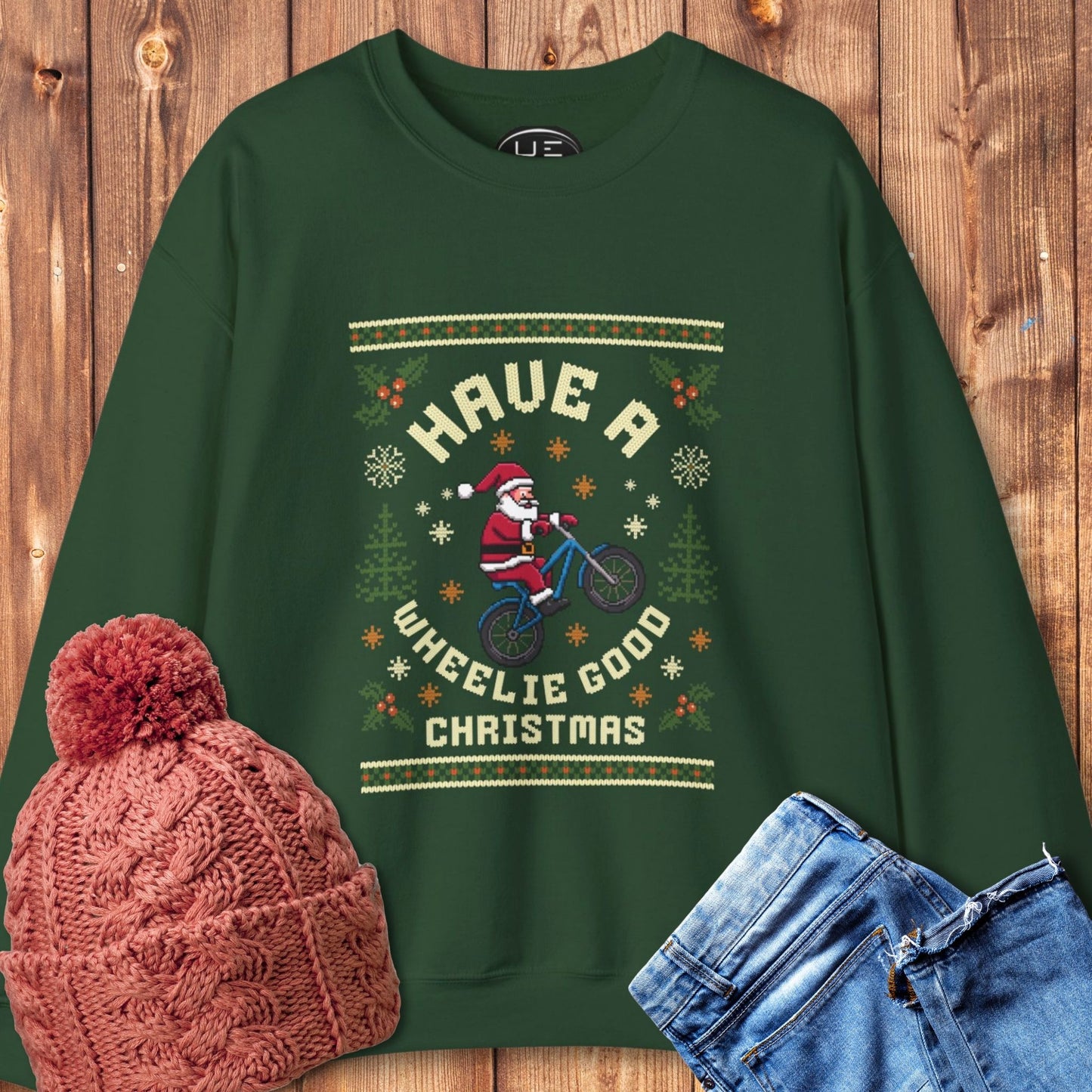 Wheelie Good Christmas Sweatshirt