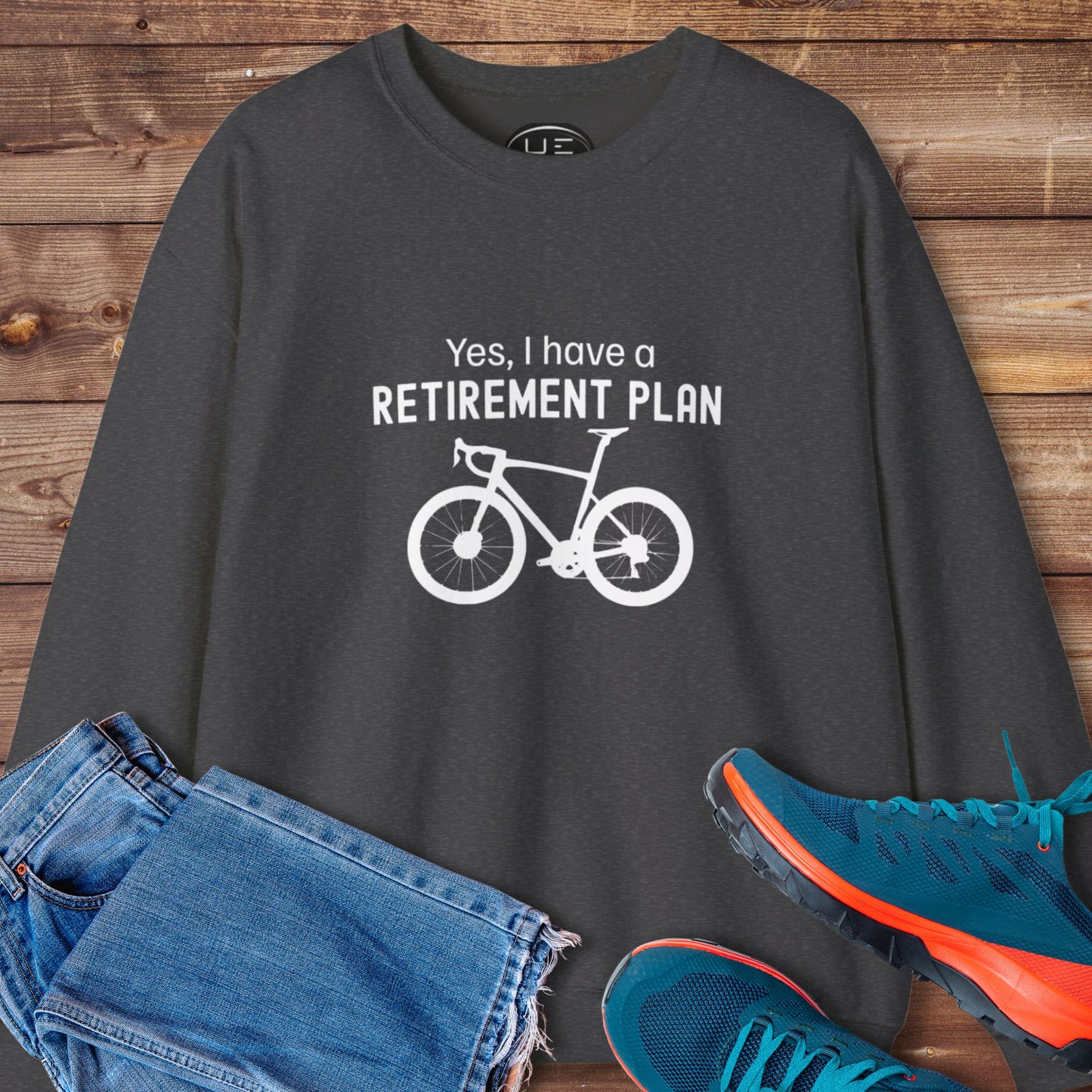 Retirement Plan Cycling Sweatshirt