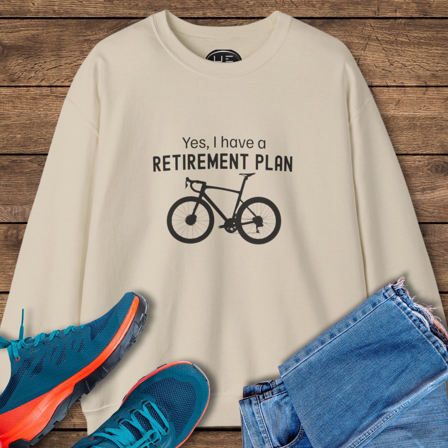 Retirement Plan Cycling Sweatshirt