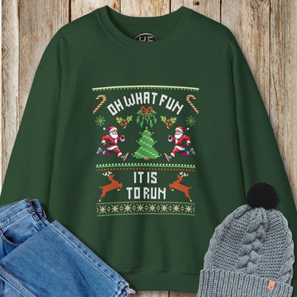 Fun To Run Christmas Sweatshirt