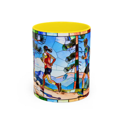 Stained Glass Trail Runners Mug