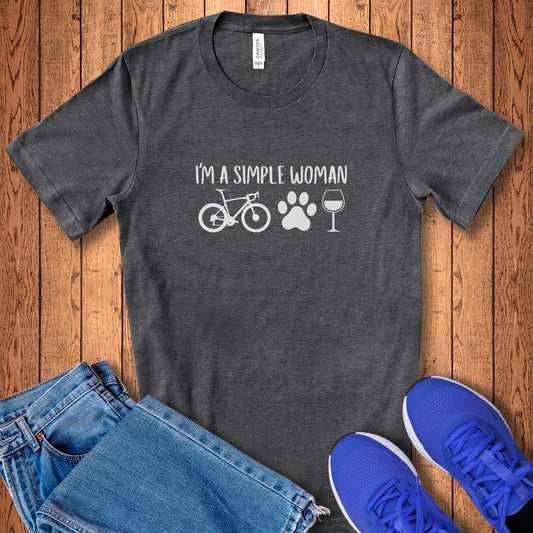 Simple Woman Wine Tee