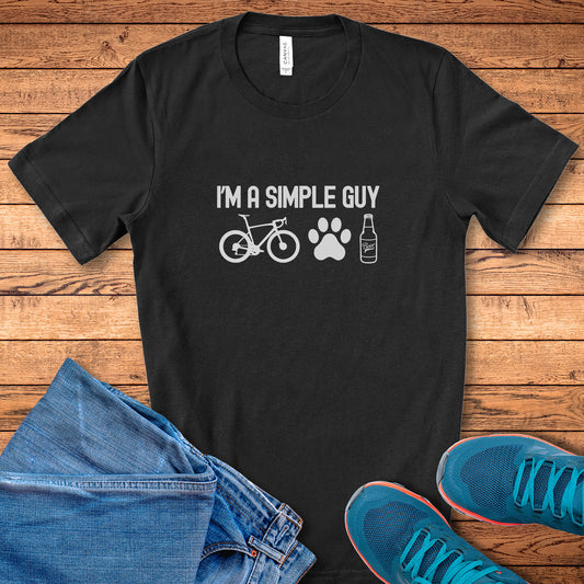 Simple Guy Road Bike & Beer Tee