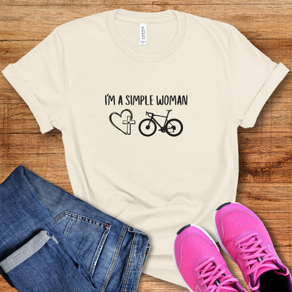 Simple Woman Heart Cross Tee