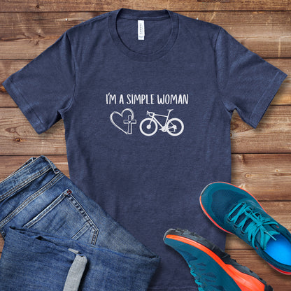 Simple Woman Heart Cross Tee