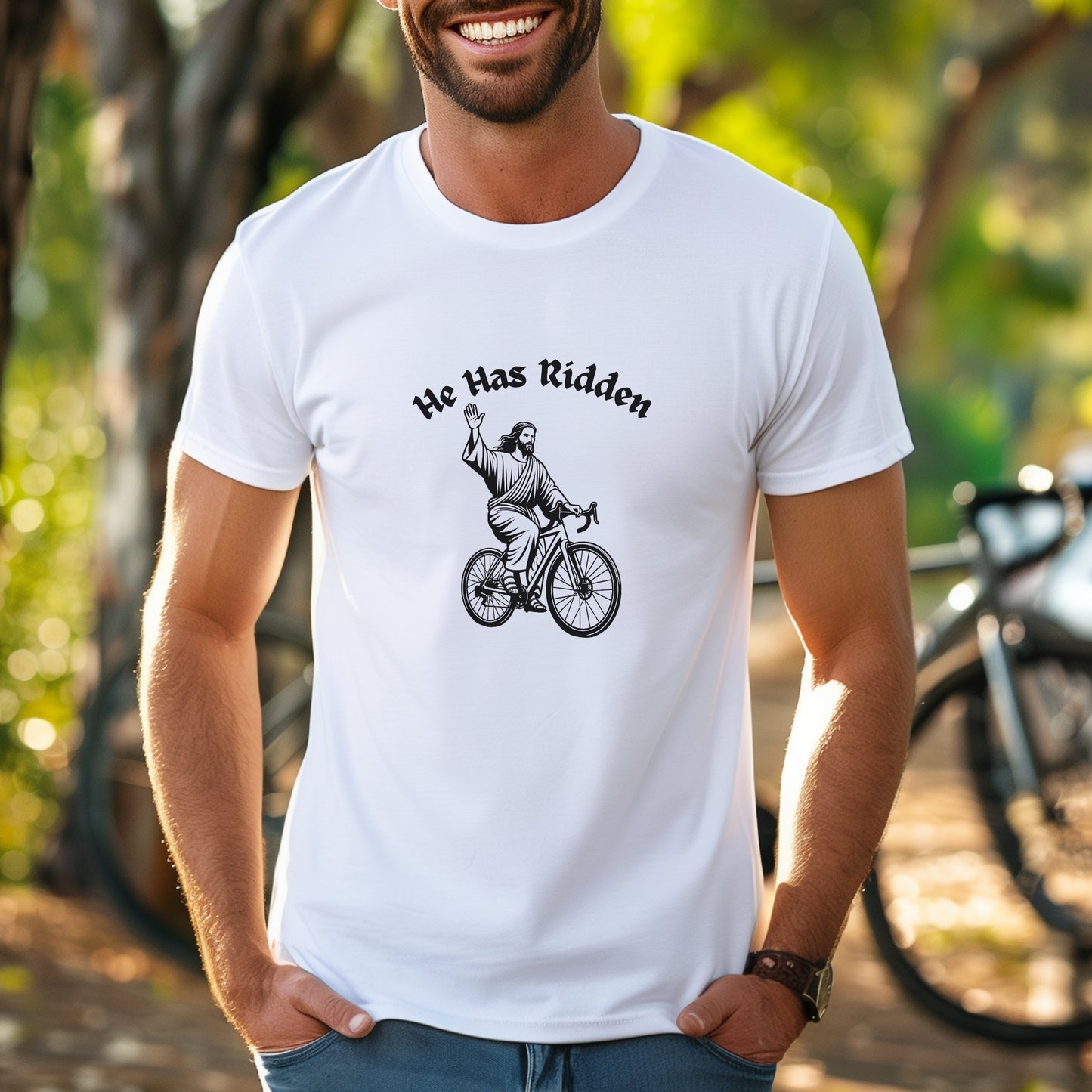 He Has Ridden Tee