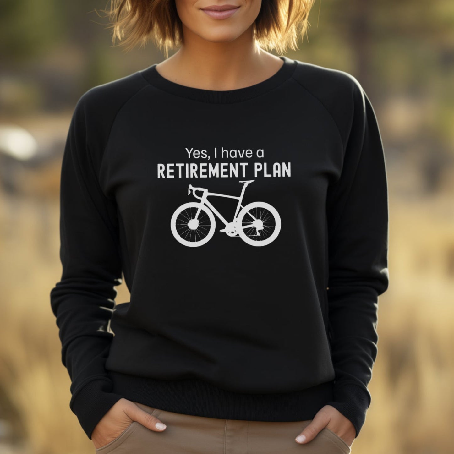 Retirement Plan Cycling Sweatshirt