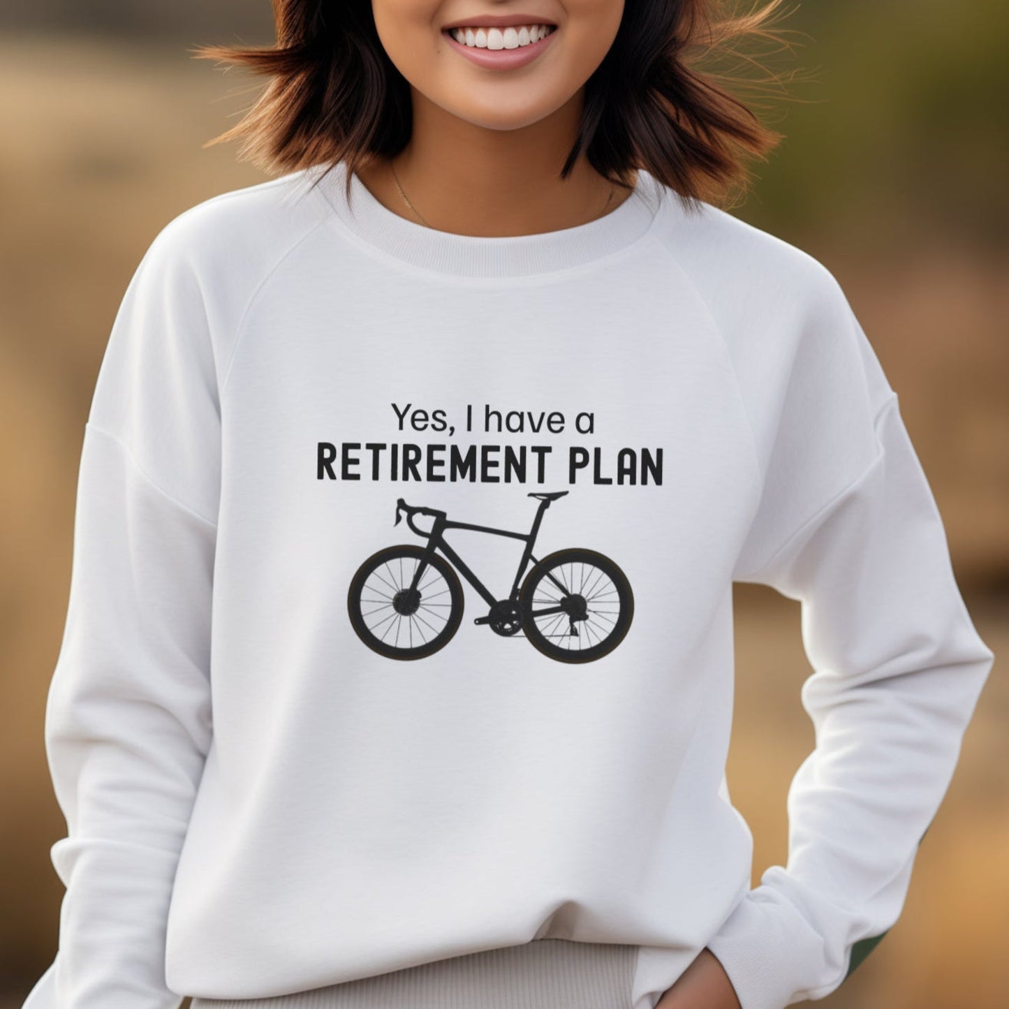 Retirement Plan Cycling Sweatshirt