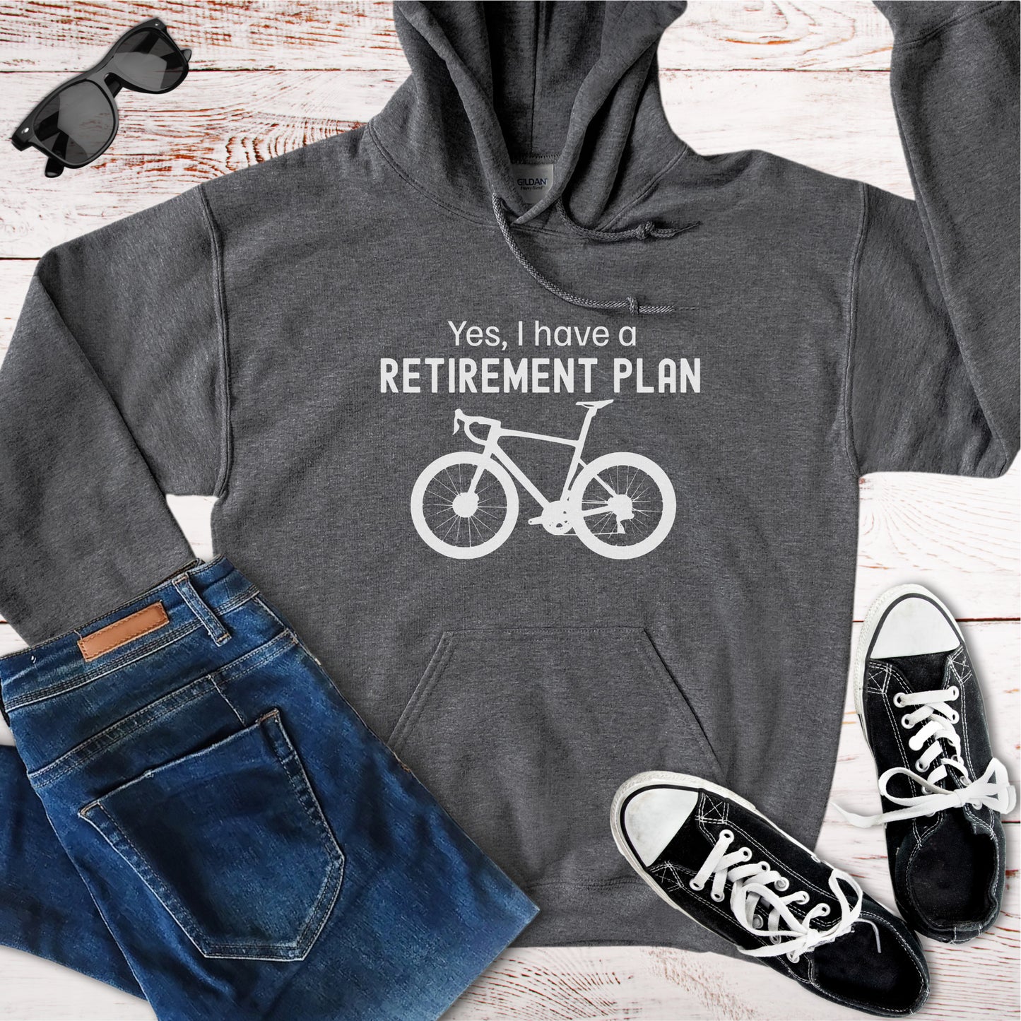 Retirement Plan Cycling Hoodie