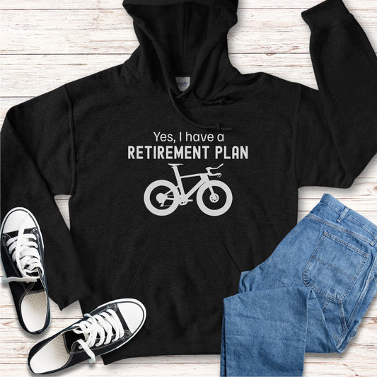 Retirement Plan TRI Bike Hoodie