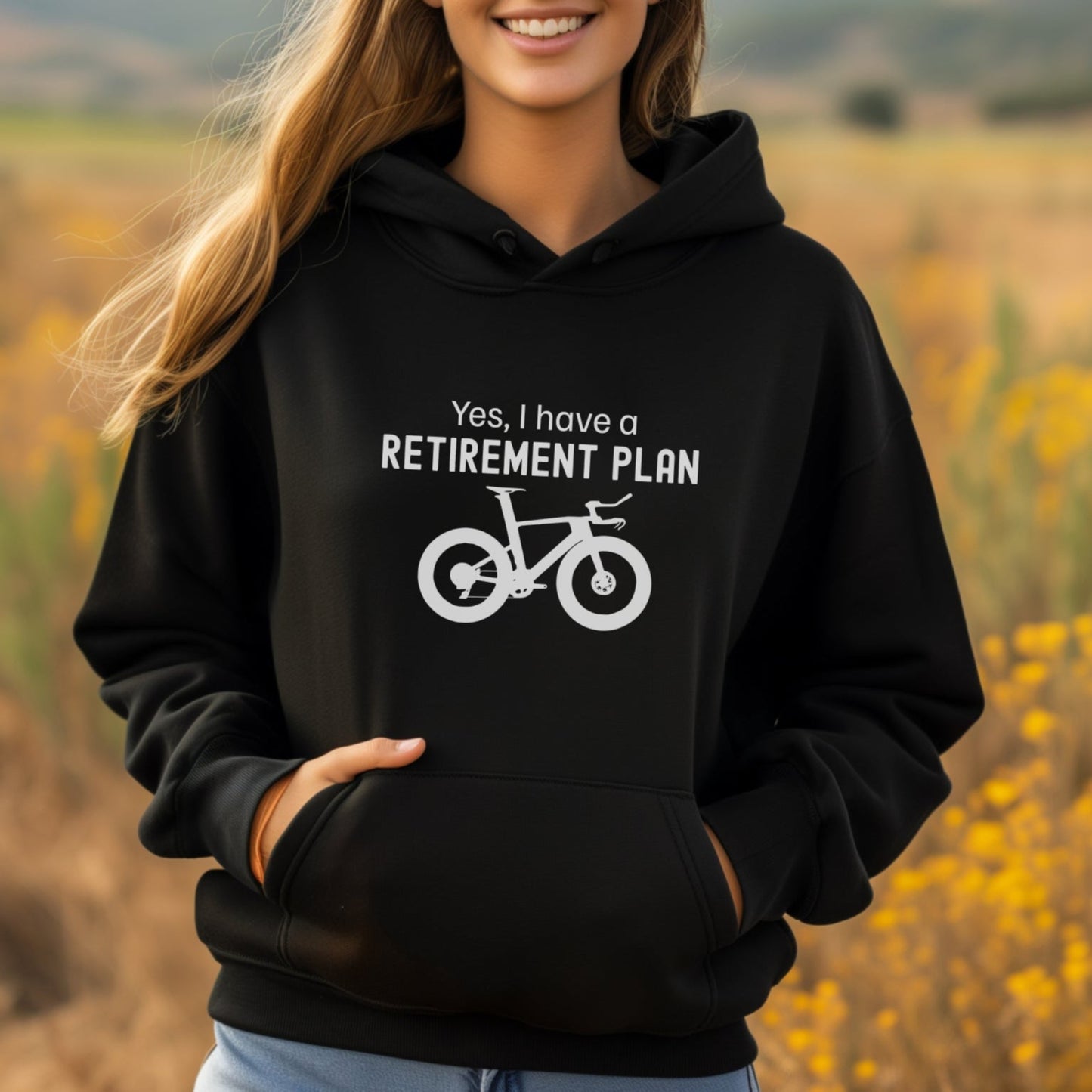 Retirement Plan TRI Bike Hoodie