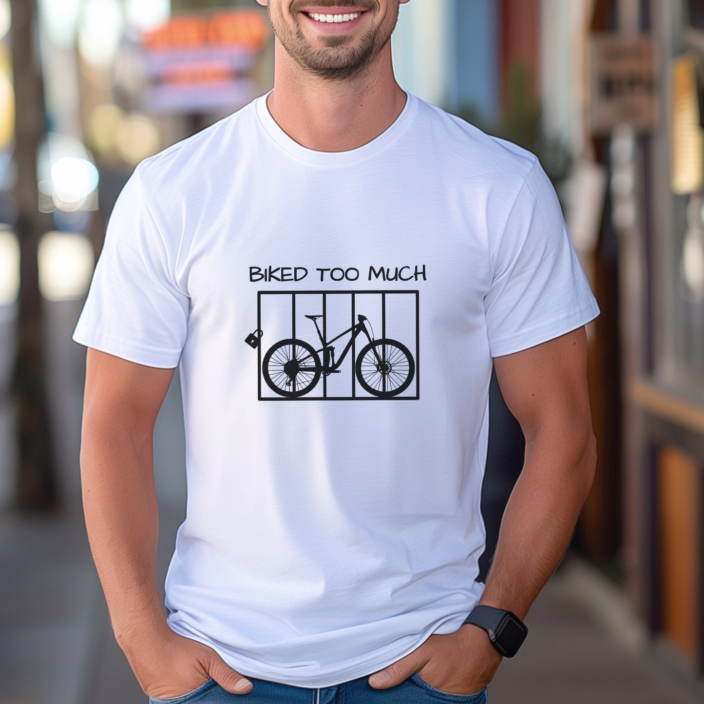 Biked Too Much MTB Tee