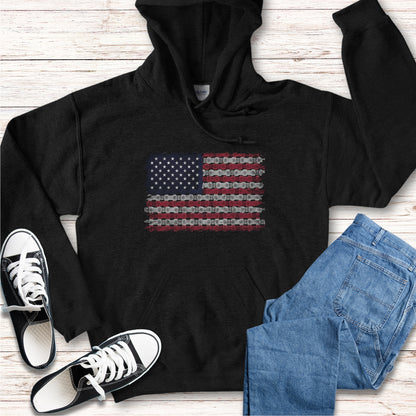 Bike Chain Flag Hoodie