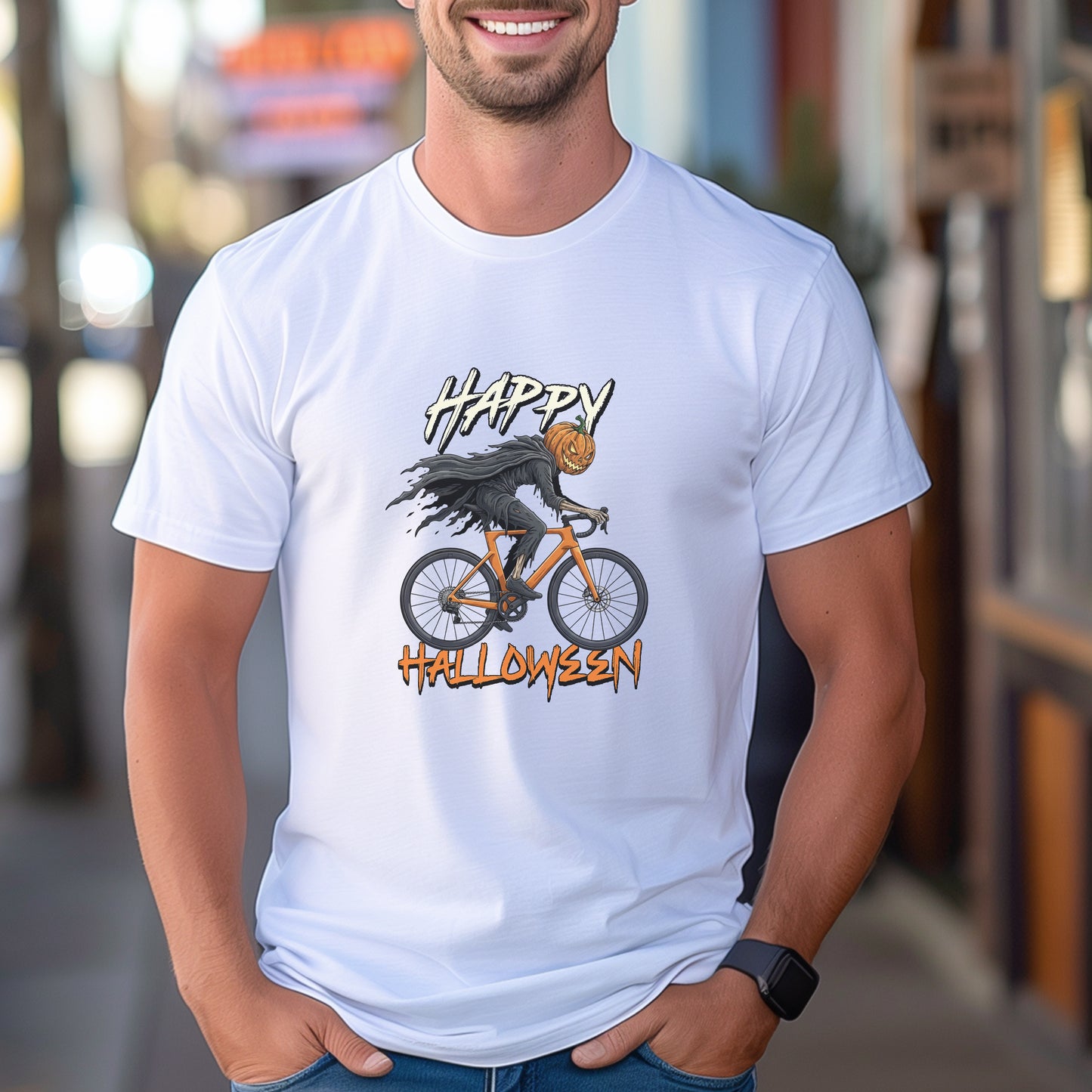 Happy Halloween Biker Tee