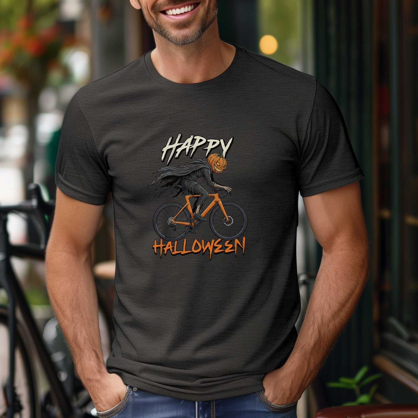 Happy Halloween Biker Tee