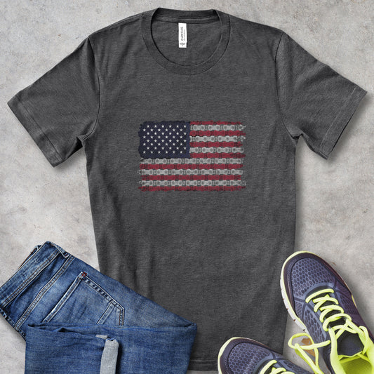 Bike Chain Flag Tee