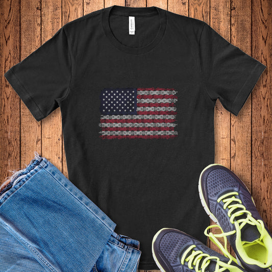 Bike Chain Flag Tee