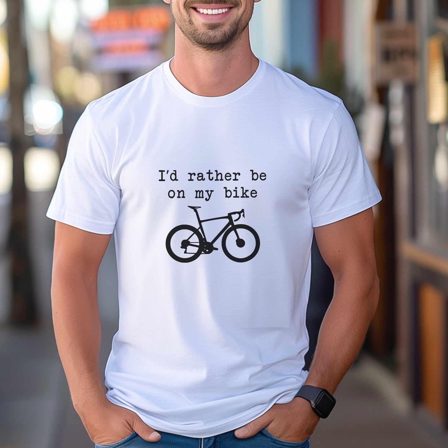 Rather on Road Bike Tee