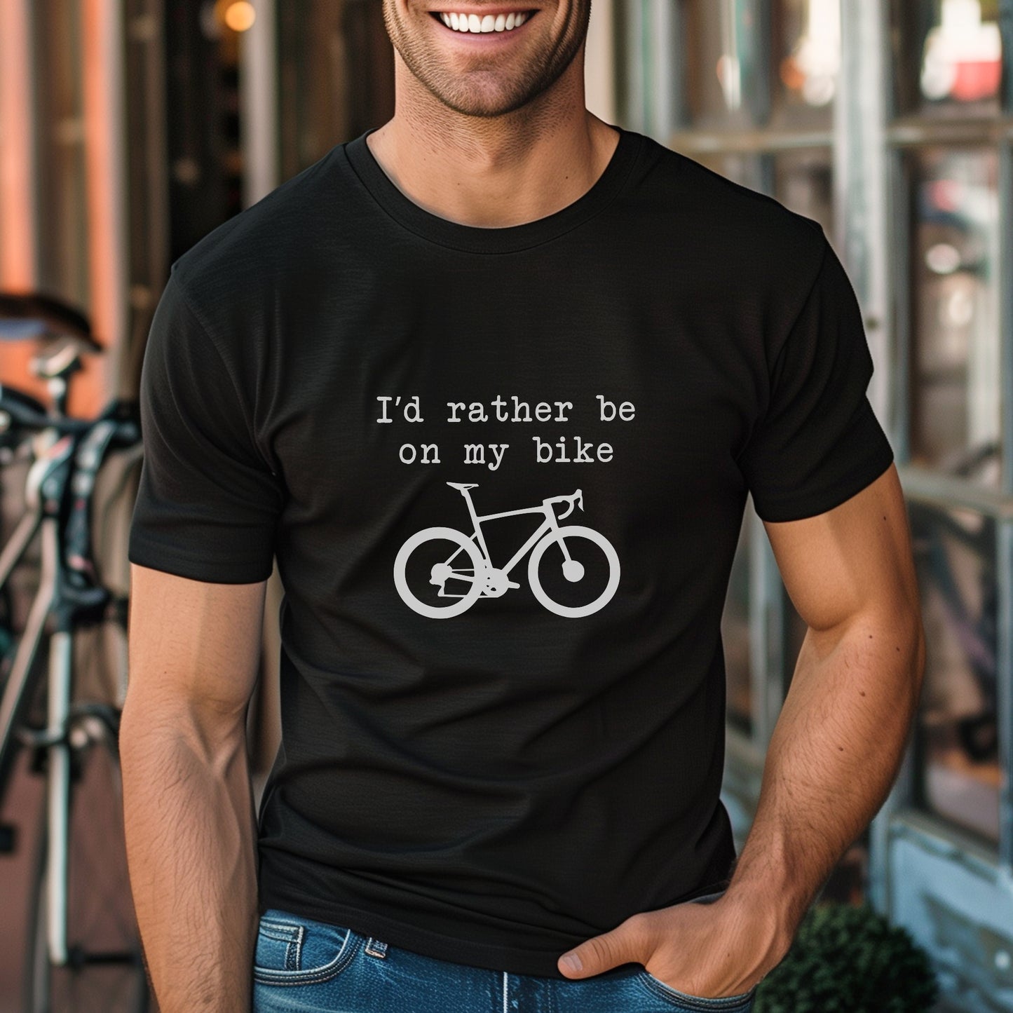 Rather on Road Bike Tee
