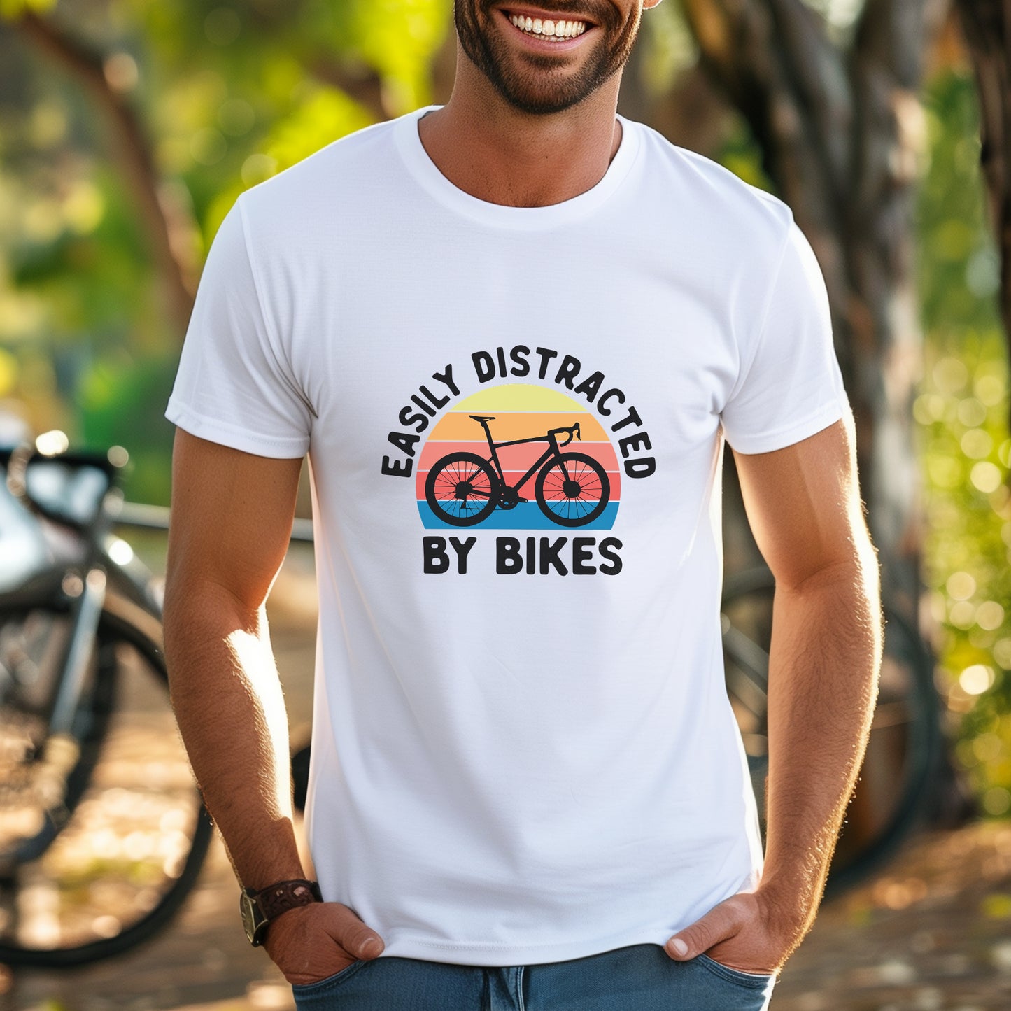 Easily Distracted Road Bike Tee