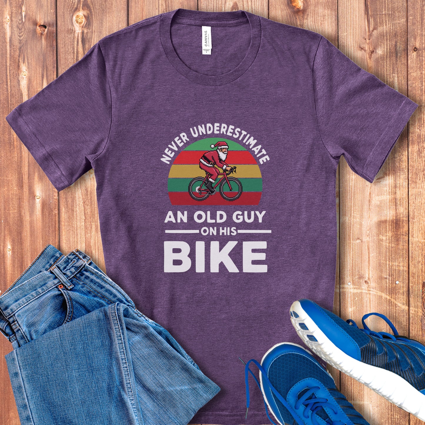 Never Underestimate Santa Road Tee