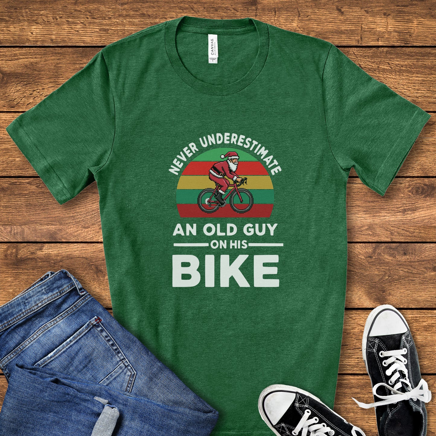 Never Underestimate Santa Road Tee