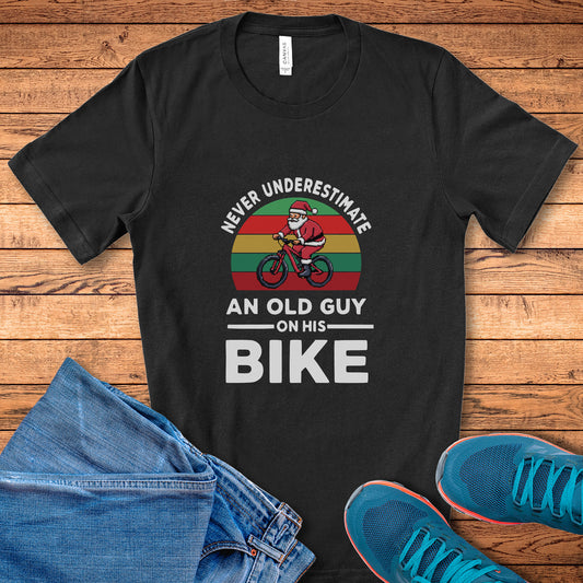 Never Underestimate Santa MTB Tee