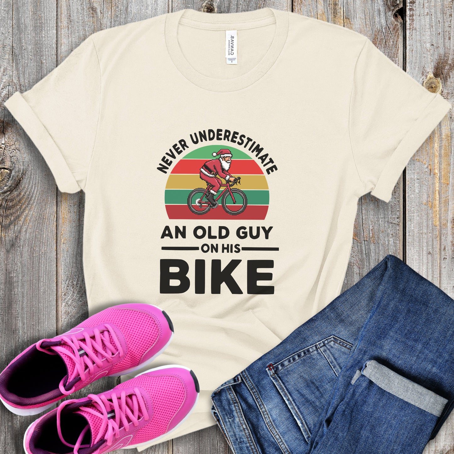 Never Underestimate Santa Road Tee