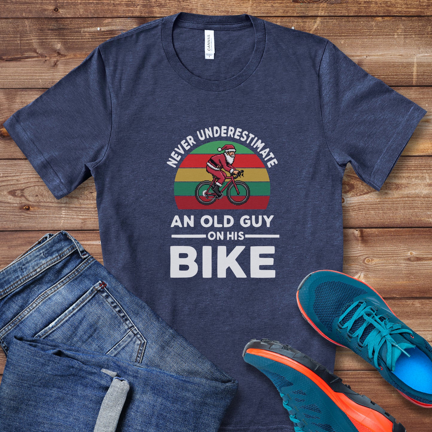 Never Underestimate Santa Road Tee