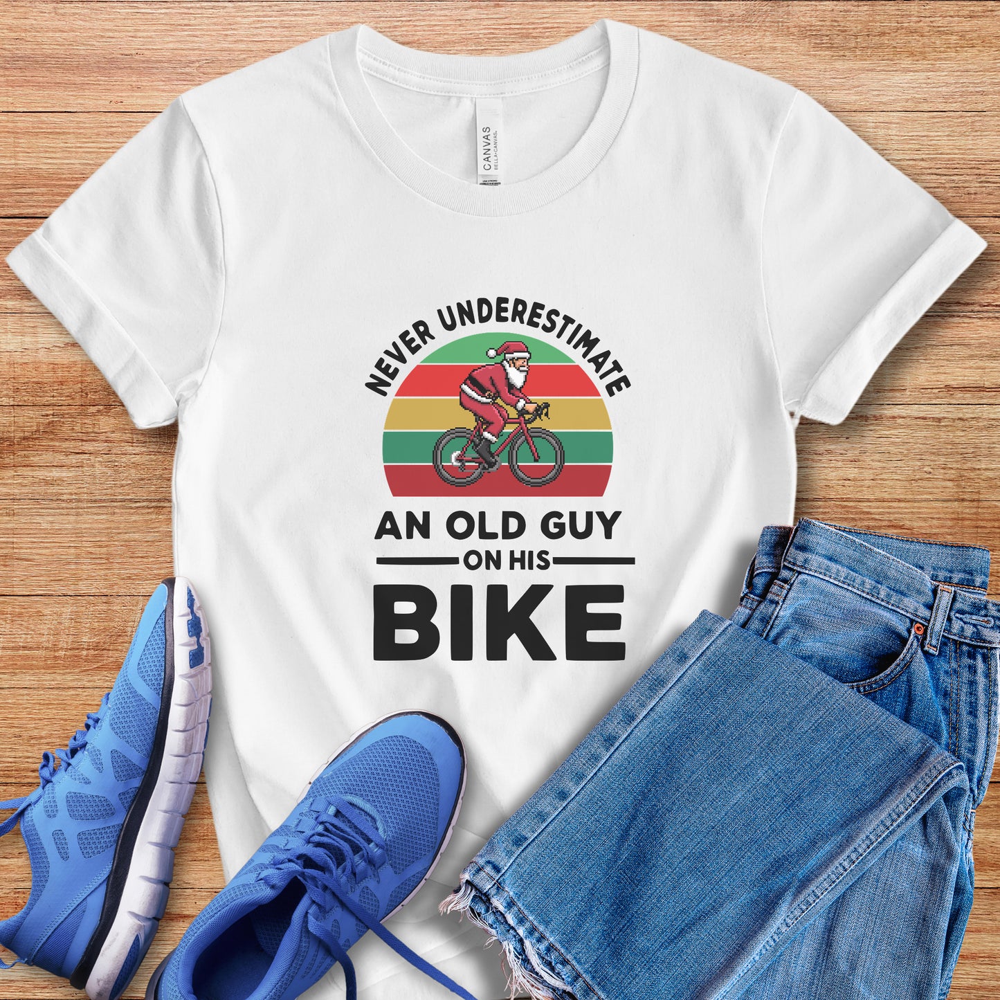 Never Underestimate Santa Road Tee