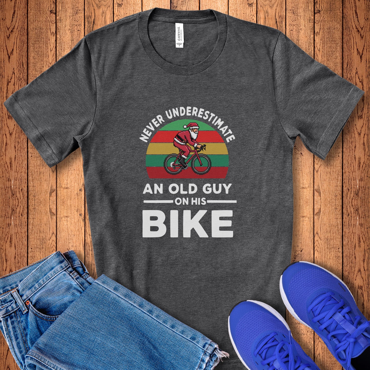 Never Underestimate Santa Road Tee