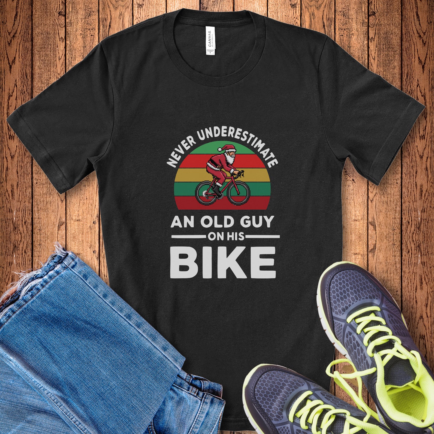 Never Underestimate Santa Road Tee