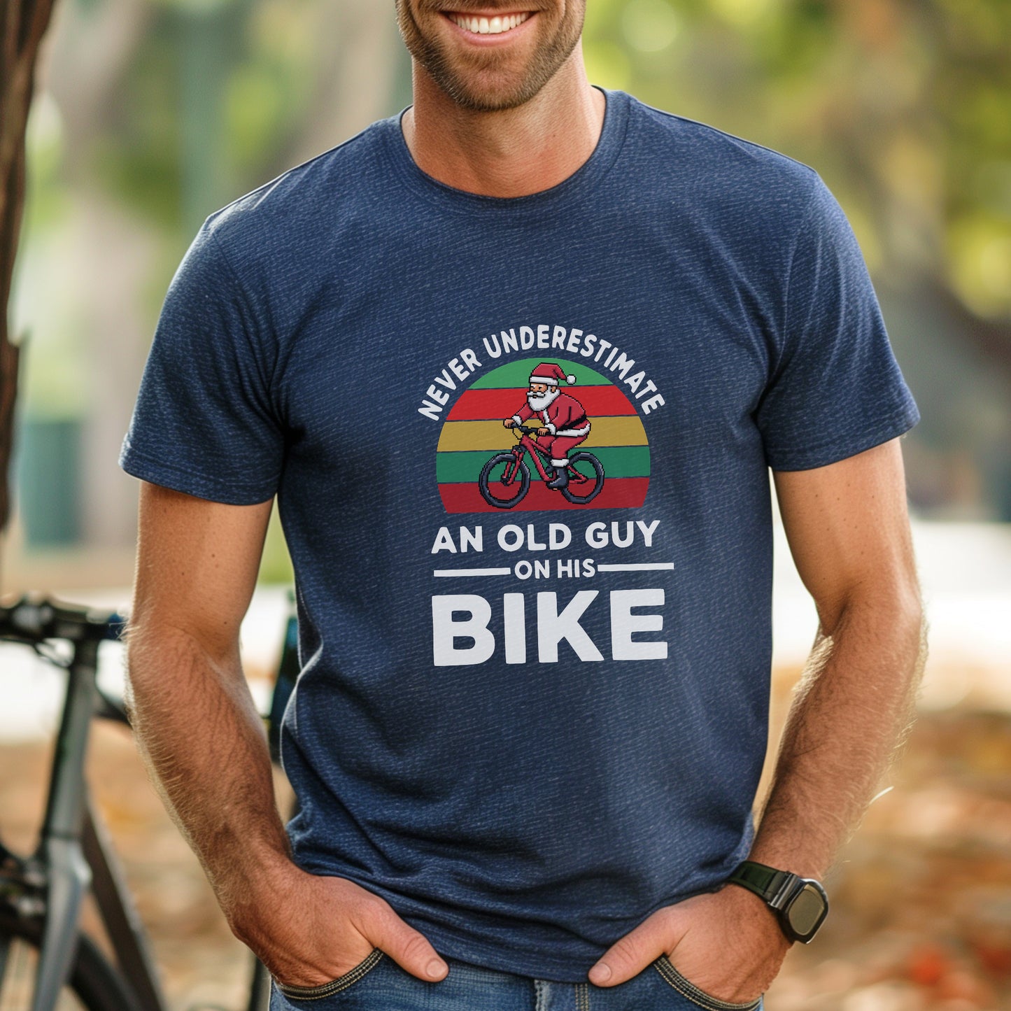 Never Underestimate Santa MTB Tee
