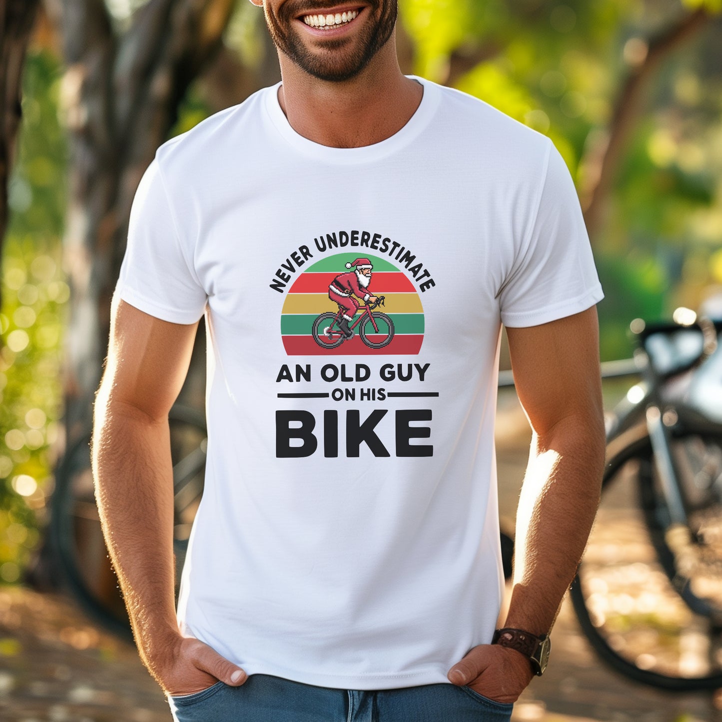 Never Underestimate Santa Road Tee