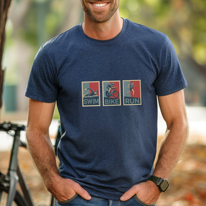Swim Bike Run Male Tee
