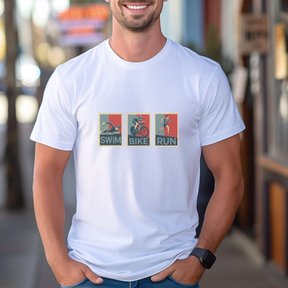 Swim Bike Run Male Tee