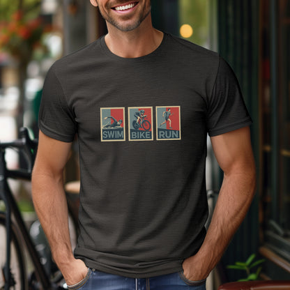 Swim Bike Run Male Tee